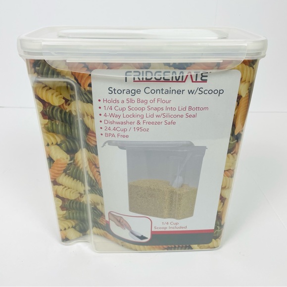 Fridgemate Storage Container With Scoop 195 oz - Picture 5 of 6